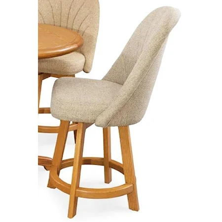 Counter Height Bar Stool with Full Back